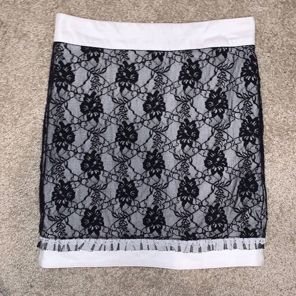 Black and white skirt